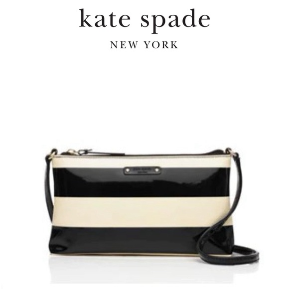 Kate Spade Penn Valley Amy Patent Leather Striped Crossbody